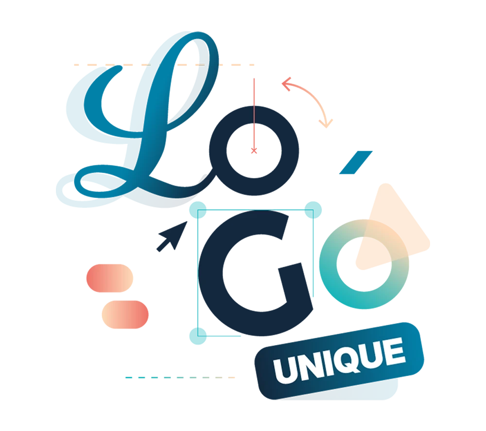 Illustration représentant la création de logo par le studio graphique Kalyko