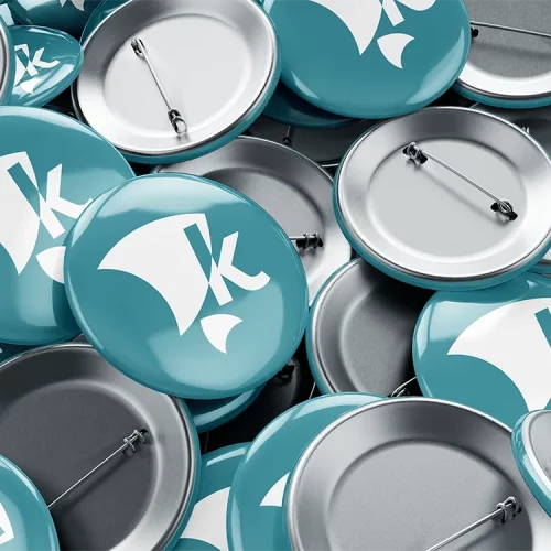 Création d'un pictogramme pour badge par Kalyko, studio graphique à Nantes